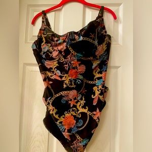 Shell Inspired Womens bathing sun Swimsuit